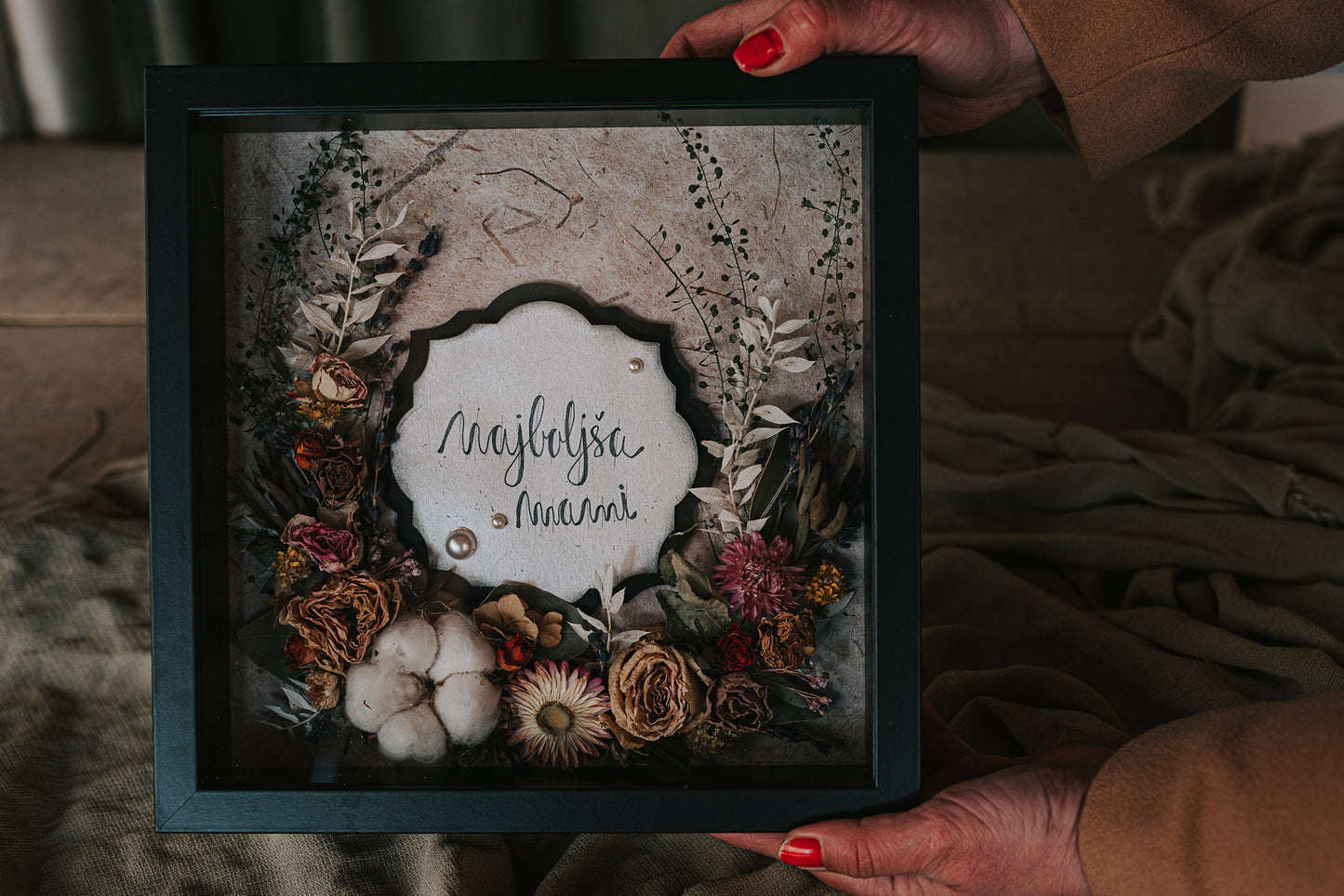 WREATH FRAME "The best mom"