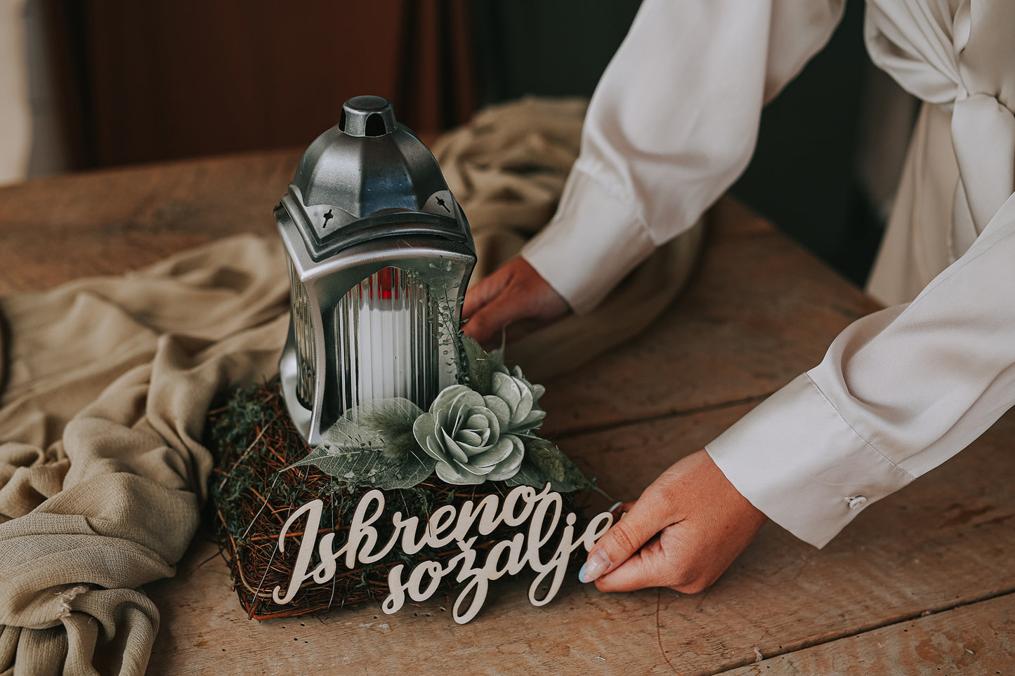 ŽALNA SVEČKA »Iskreno sožalje«