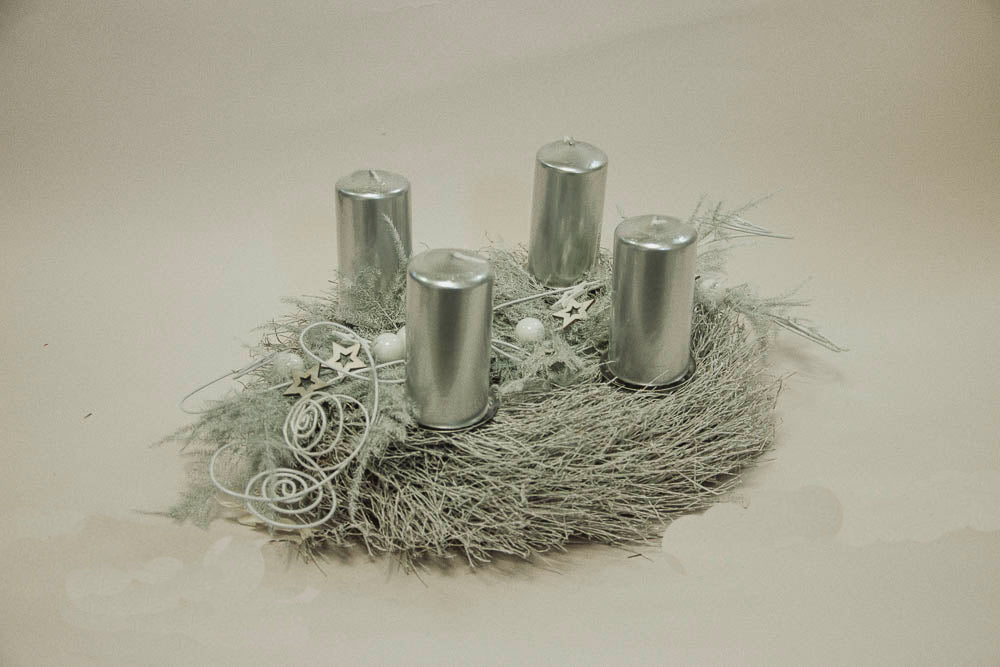 ADVENTSKRANZ „Silberblick“