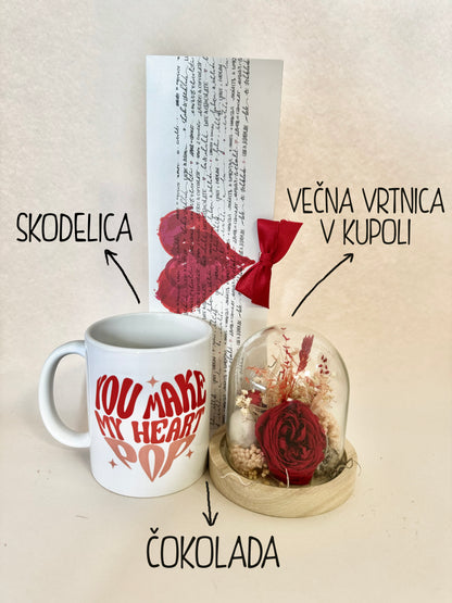 Darilni paket - Zaradi tebe mi igra srce
