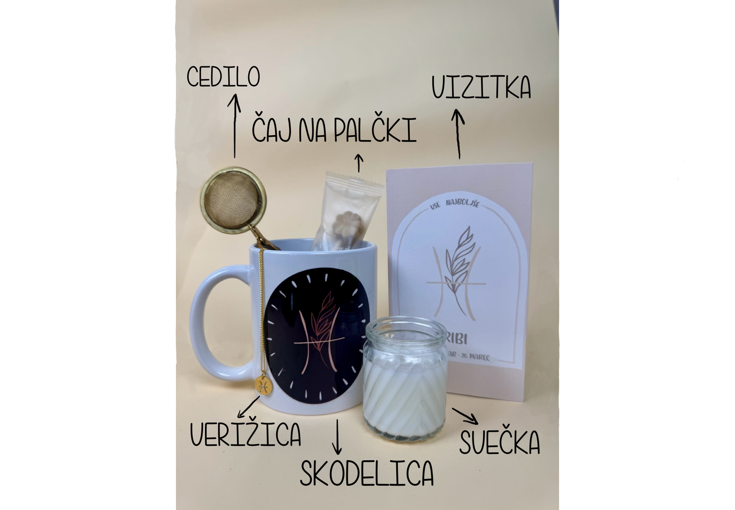 Zodiakalni astro rojstnodnevni paket za ženske