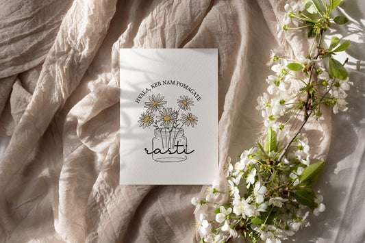 Hvala, ker nam pomagate rasti.