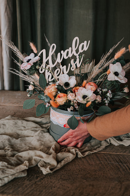 BOX MIT BLUME „Danke, dass es dich gibt.“