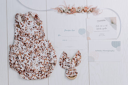 ROMPER, VENČEK IN DARILNI BON ZA FOTOGRAFIRANJE NOVOROJENČICE