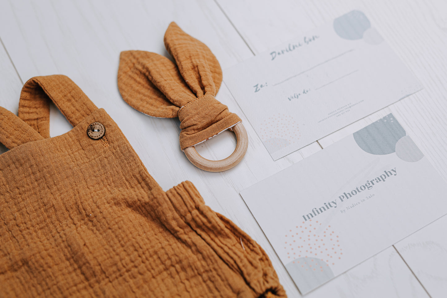 ROMPER, GRIZALO IN DARILNI BON ZA FOTOGRAFIRANJE NOVOROJENČKA