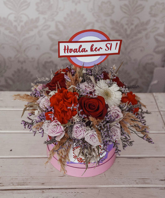 BOX OF ROSES "Hvala, ker si!"