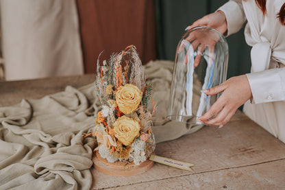 FLOWER FAIRY UNDER THE GLASS DOME Large