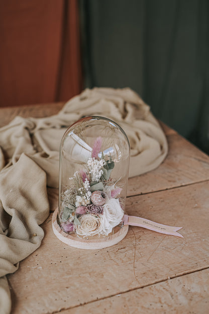 CVETLIČNA PRAVLJICA POD STEKLENO KUPOLO Medium »Vintage«