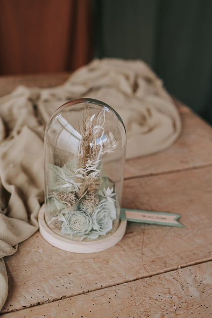 CVETLIČNA PRAVLJICA POD STEKLENO KUPOLO Medium »Green«