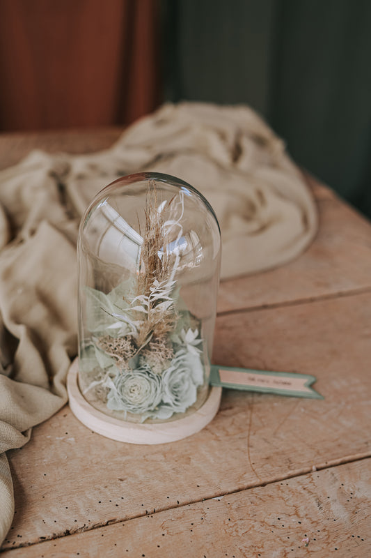 CVETLIČNA PRAVLJICA POD STEKLENO KUPOLO Medium »Green«