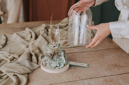 CVETLIČNA PRAVLJICA POD STEKLENO KUPOLO Medium »Green«