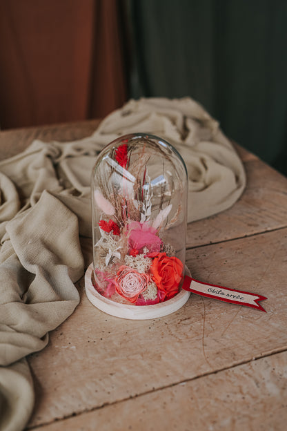 CVETLIČNA PRAVLJICA POD STEKLENO KUPOLO Medium »Ruby«