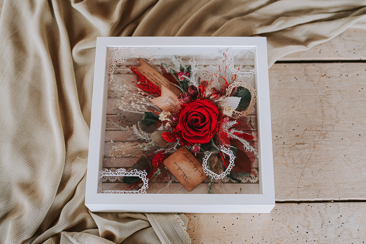 FRAME I LOVE YOU "When the flowers speak"