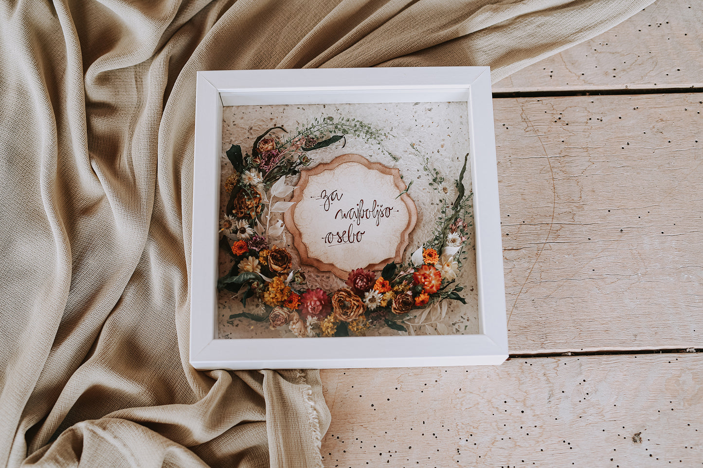 WREATH FRAME "For the best person"