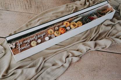 GESCHENK IN EINER BOX "Bier und Blumen, für den besten Jungen"